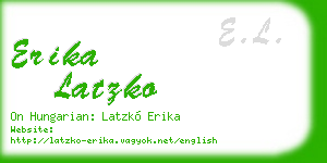 erika latzko business card